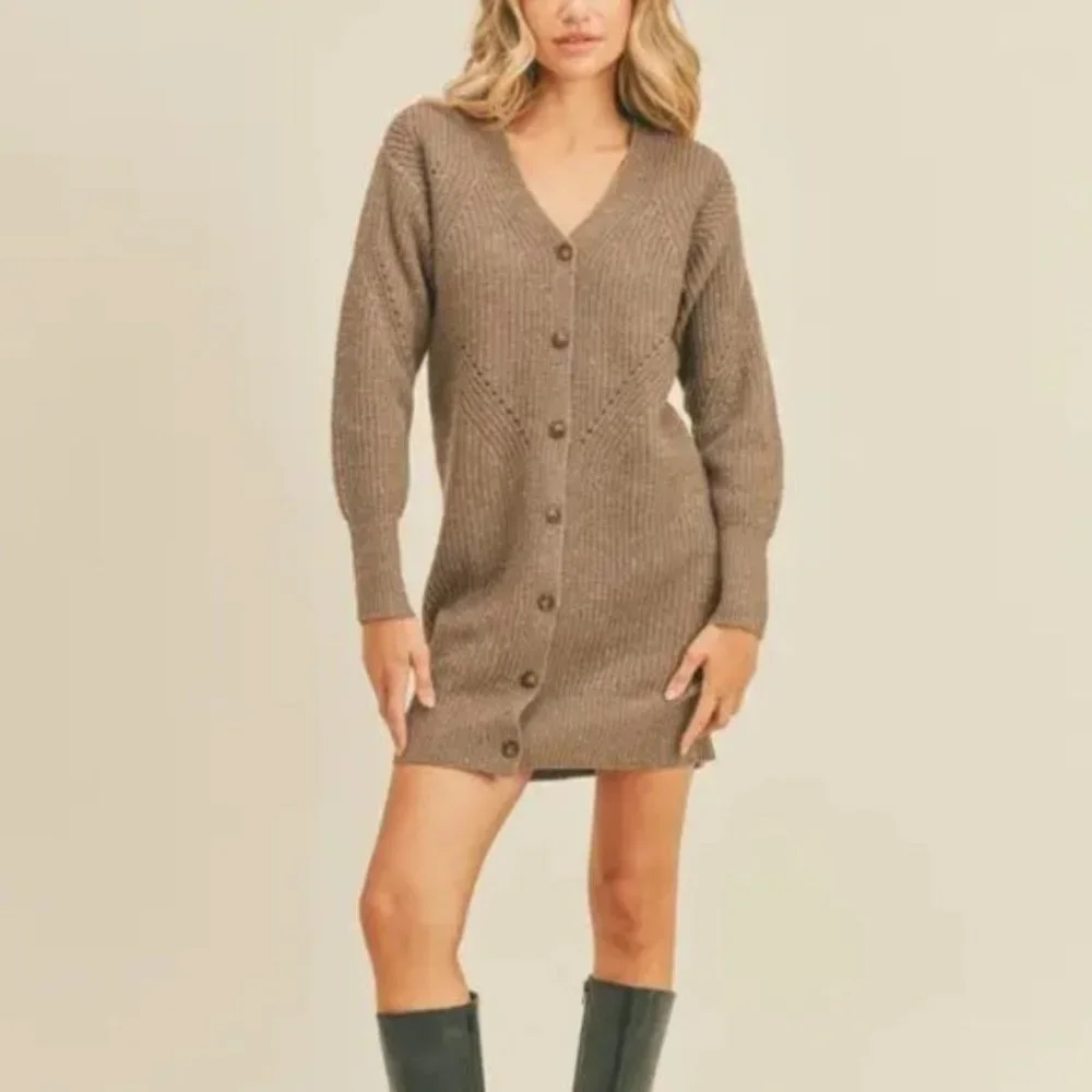 NWT Lush Knit Cardigan / Dress - Picture 1 of 3